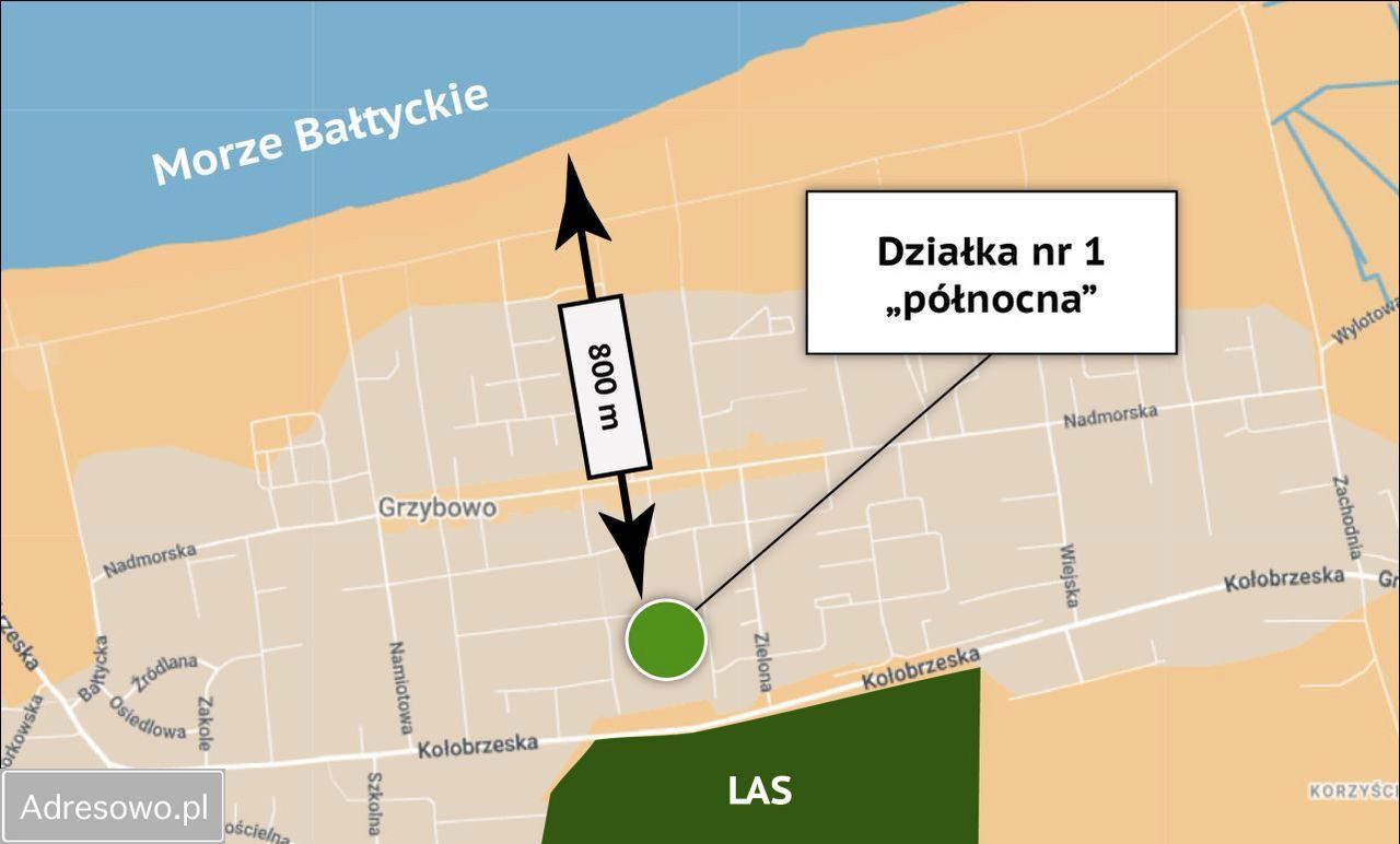 Działka budowlana Grzybowo, ul. Polna. Zdjęcie 1