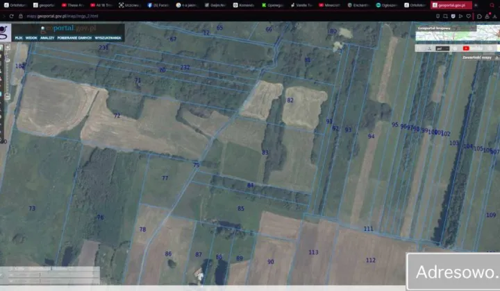 Działka rolna Terenin