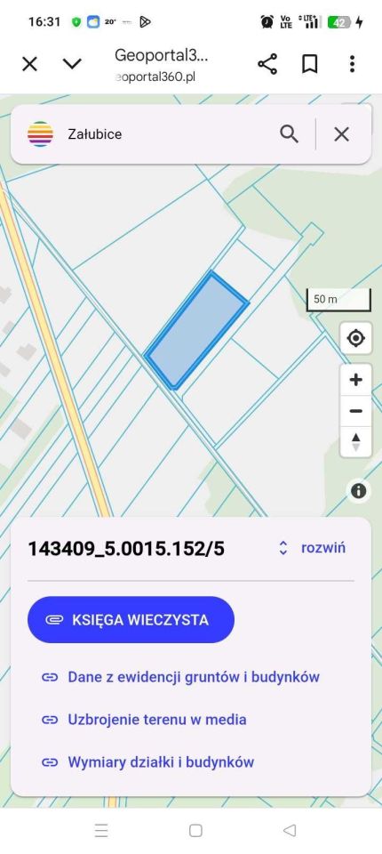 Działka budowlana Ruda. Zdjęcie 2