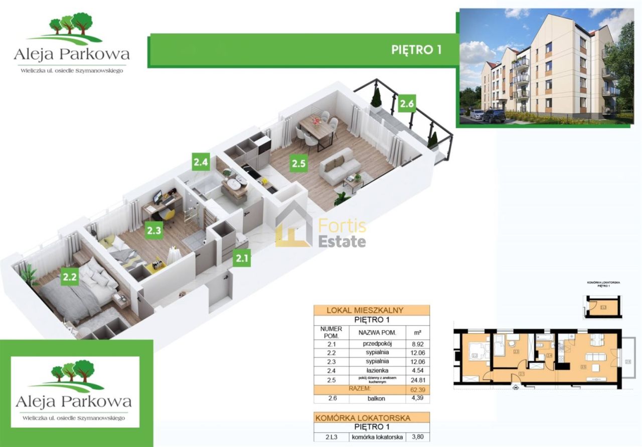 Mieszkanie 3-pokojowe Wieliczka, os. Karola Szymanowskiego. Zdjęcie 18