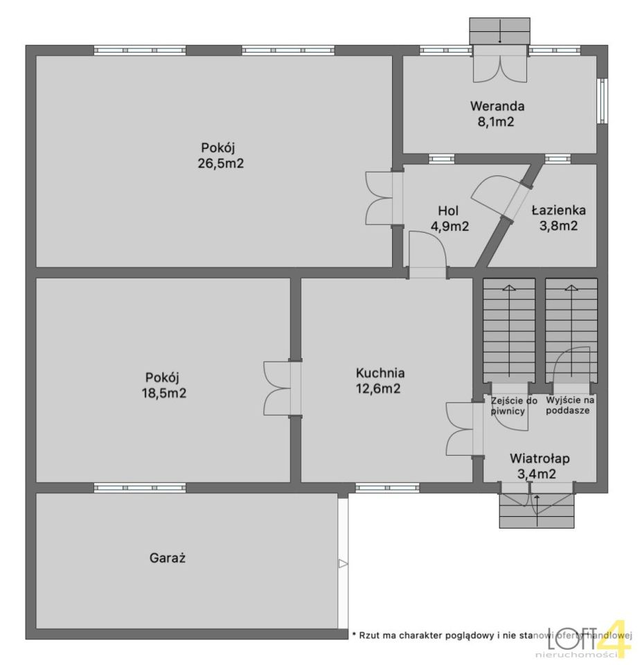 dom wolnostojący, 3 pokoje Nowy Sącz, ul. Jana Matejki. Zdjęcie 16