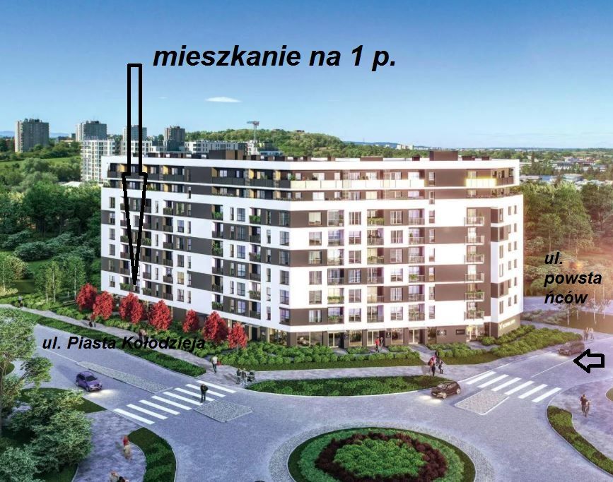 Mieszkanie 2-pokojowe Kraków Mistrzejowice, ul. Powstańców