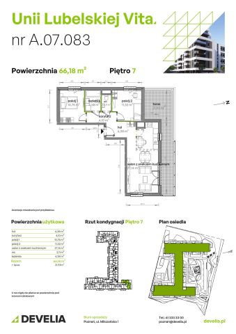 Mieszkanie 3-pokojowe Poznań Starołęka, ul. Unii Lubelskiej. Zdjęcie 7