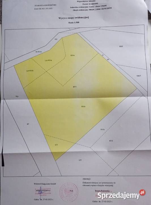 Działka rolna Żenichów. Zdjęcie 5