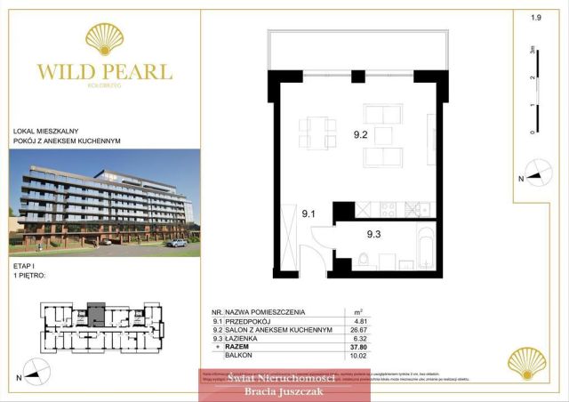 Mieszkanie 1-pokojowe Kołobrzeg. Zdjęcie 4