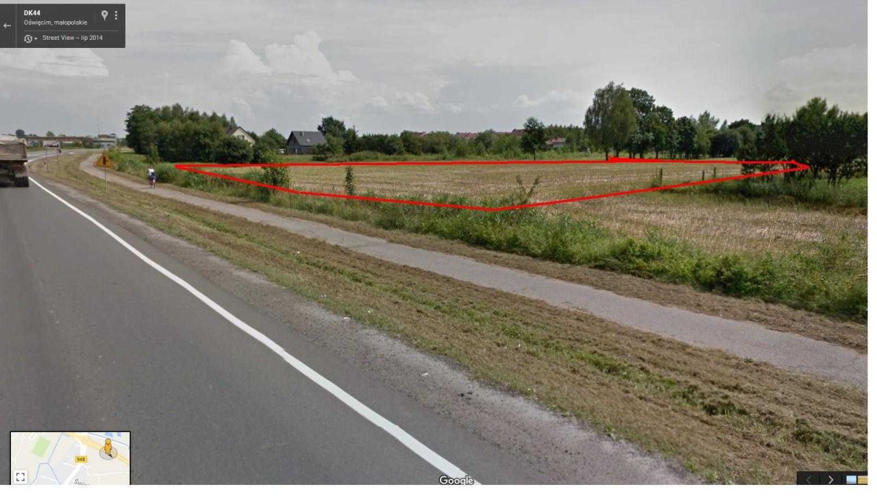 Działka inwestycyjna Oświęcim, ul. Zatorska. Zdjęcie 5