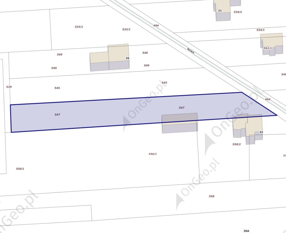 Działka budowlana Bychlew, ul. Nowa. Zdjęcie 5