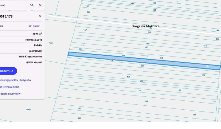 Działka rolna Kozierogi