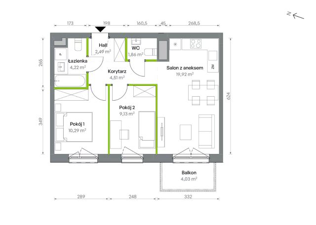 Mieszkanie 3-pokojowe Warszawa Targówek, ul. Oliwska. Zdjęcie 16