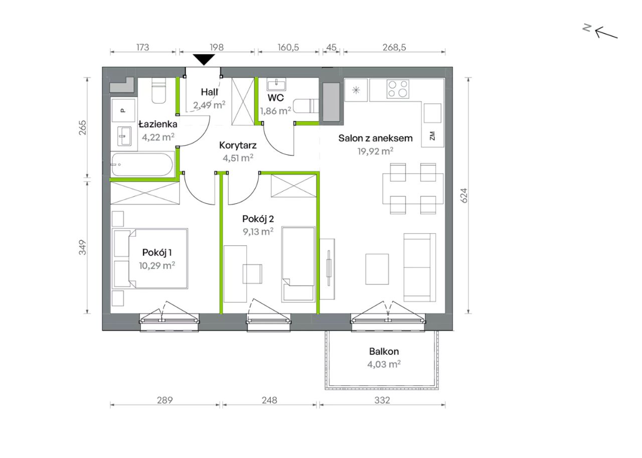 Mieszkanie 3-pokojowe Warszawa Targówek, ul. Oliwska. Zdjęcie 16