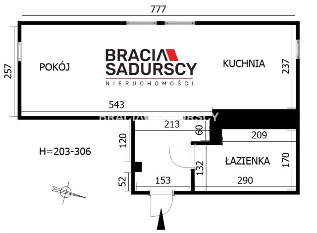 Mieszkanie 1-pokojowe Kraków Prądnik Czerwony, ul. Jana Sabały. Zdjęcie 3