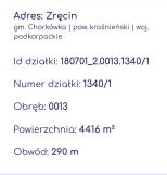 Działka rolno-budowlana Zręcin, ul. Karpacka. Zdjęcie 1