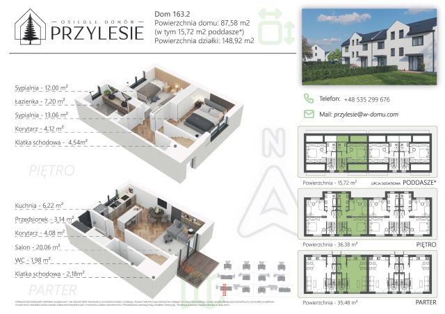 dom szeregowy, 4 pokoje Marylka, ul. Osiedlowa. Zdjęcie 1