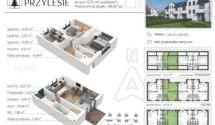 dom szeregowy, 4 pokoje Marylka, ul. Osiedlowa