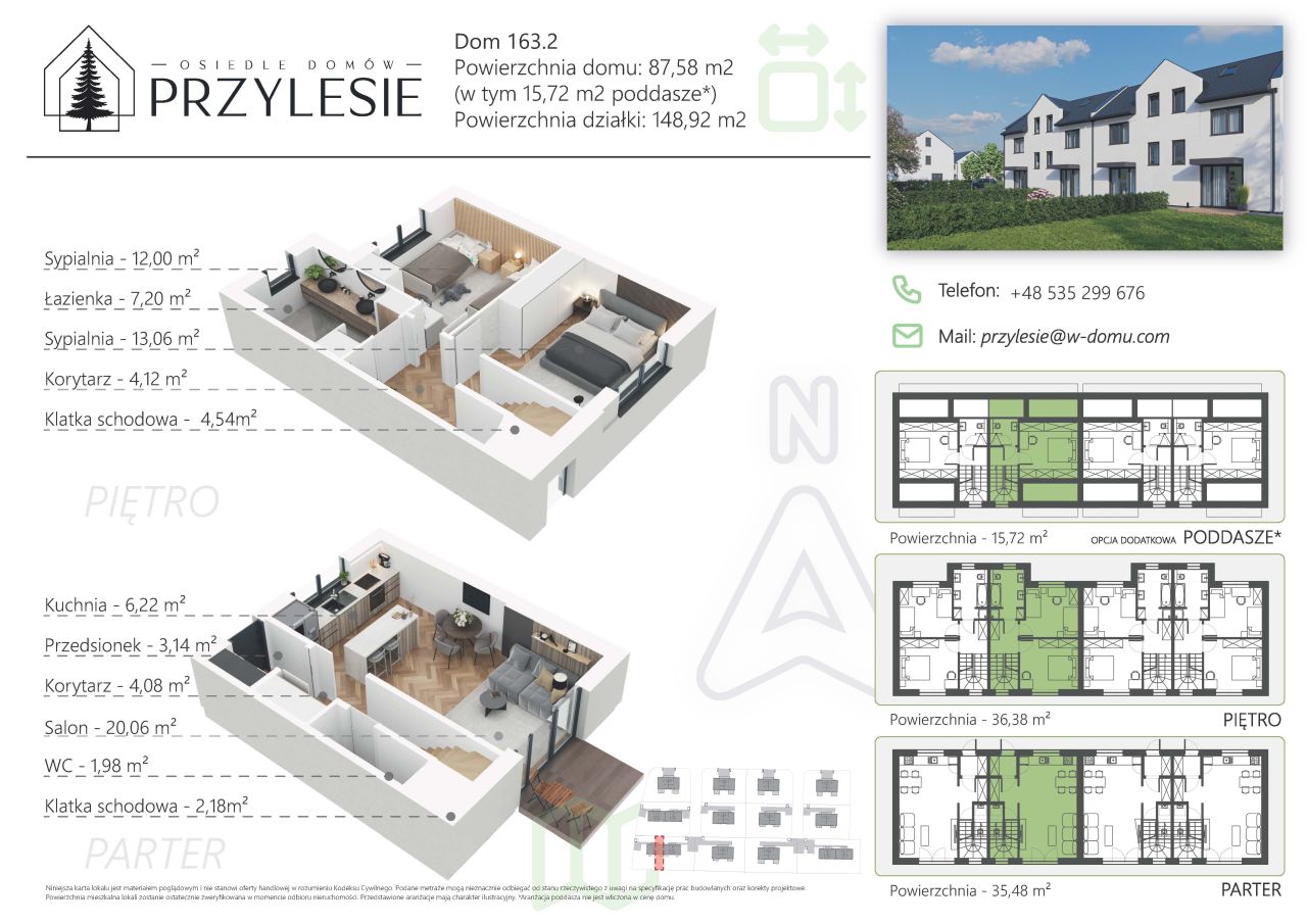 dom szeregowy, 4 pokoje Marylka, ul. Osiedlowa. Zdjęcie 1