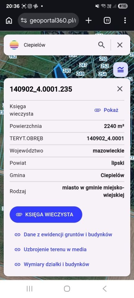 Działka rolna Ciepielów. Zdjęcie 8