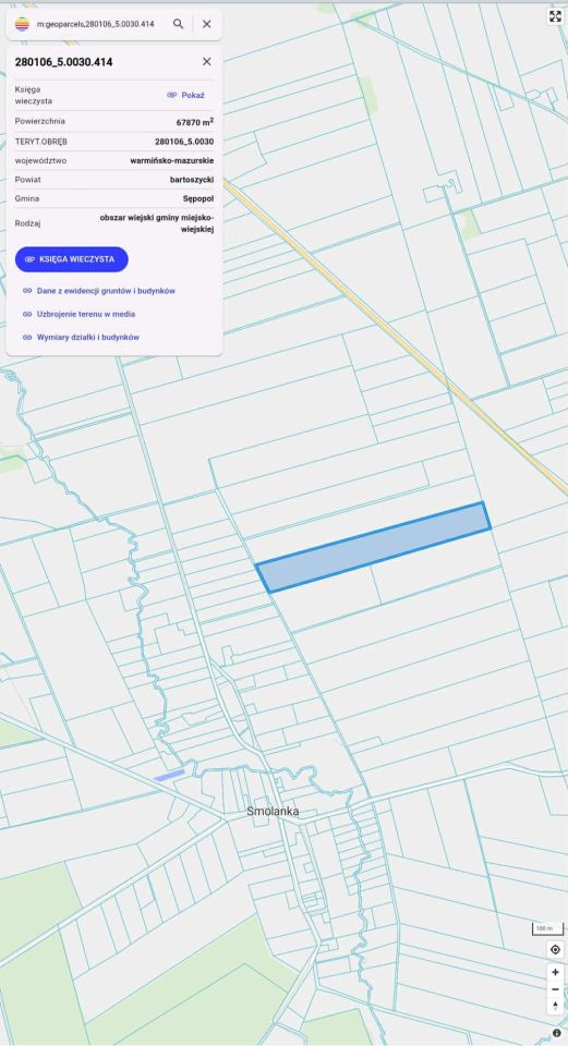 Działka rolna Smolanka. Zdjęcie 3