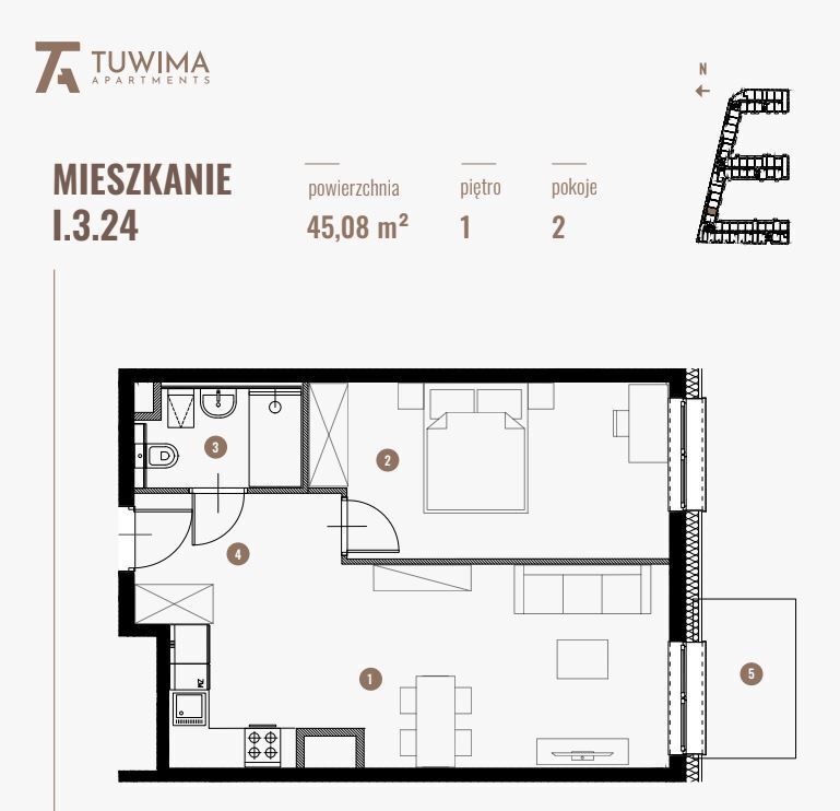 Mieszkanie 2-pokojowe Łódź Widzew, ul. Juliana Tuwima. Zdjęcie 11