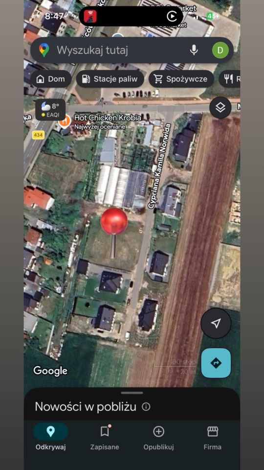 Działka budowlana Krobia, ul. Cypriana Kamila Norwida. Zdjęcie 2