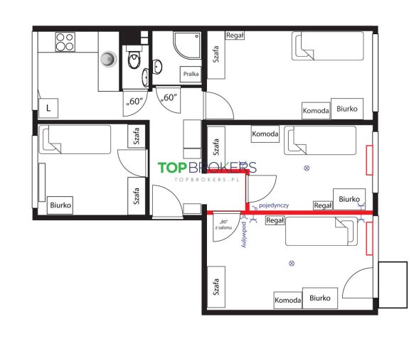 Mieszkanie 4-pokojowe Białystok Piaski, ul. Jerzego Waszyngtona. Zdjęcie 16