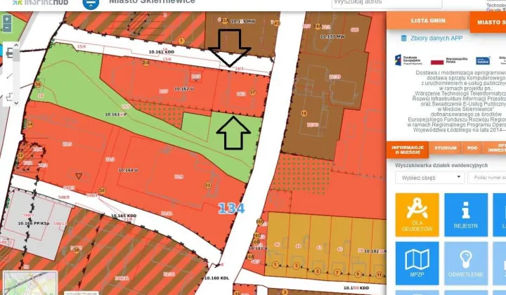 Działka inwestycyjna Skierniewice, ul. Władysława Stanisława Reymonta