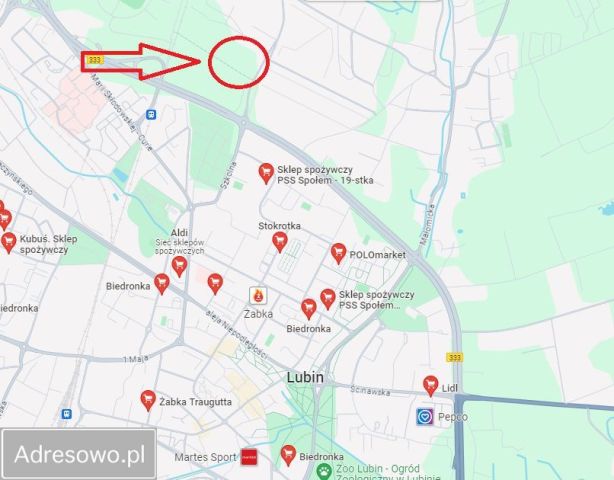 Działka budowlana Lubin, ul. Spacerowa. Zdjęcie 1