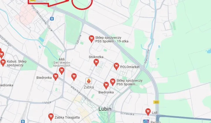 Działka budowlana Lubin, ul. Spacerowa