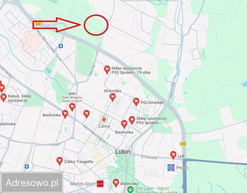 Działka budowlana Lubin, ul. Spacerowa