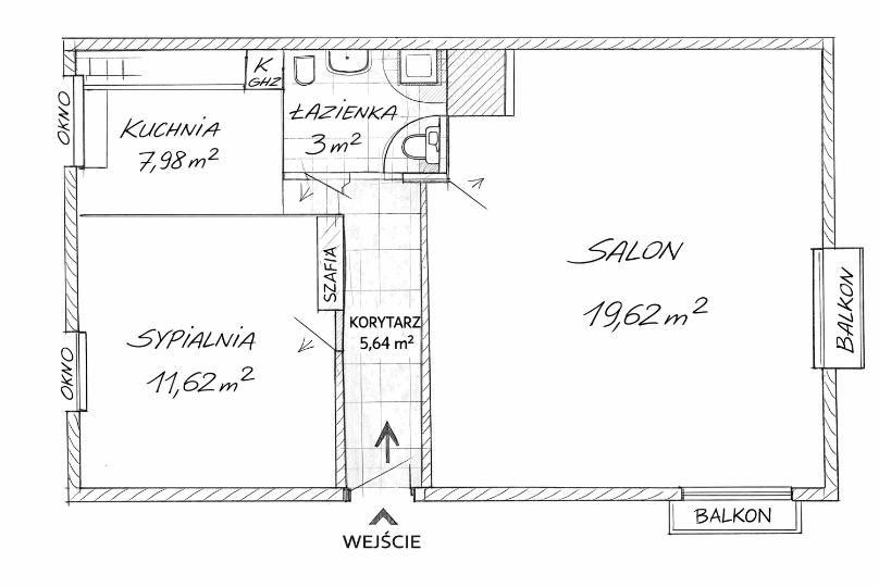 Mieszkanie 2-pokojowe Koszalin, ul. Stanisława Wyspiańskiego. Zdjęcie 7