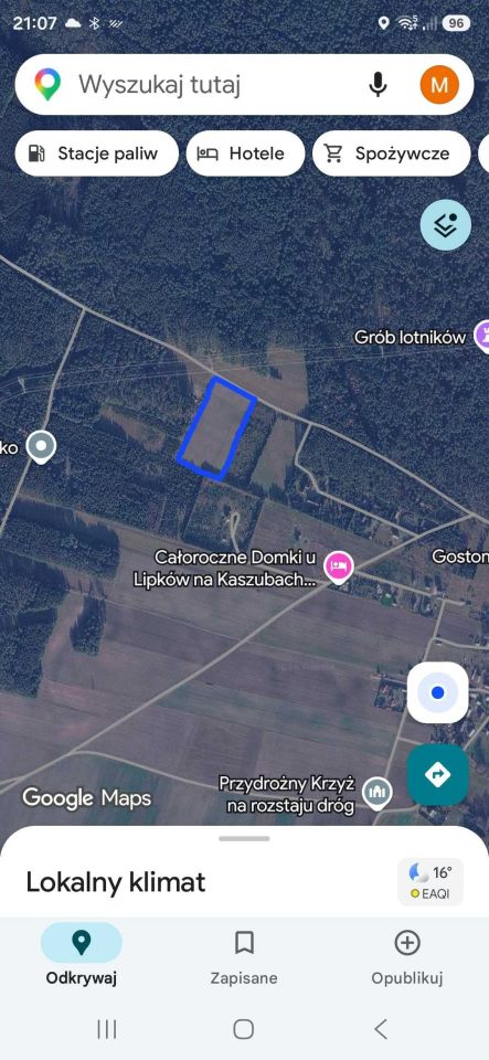 Działka Gostomko, ul. Cisowa. Zdjęcie 1