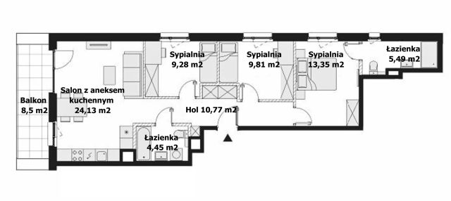 Mieszkanie 4-pokojowe Warszawa Mokotów, ul. Antoniewska. Zdjęcie 6