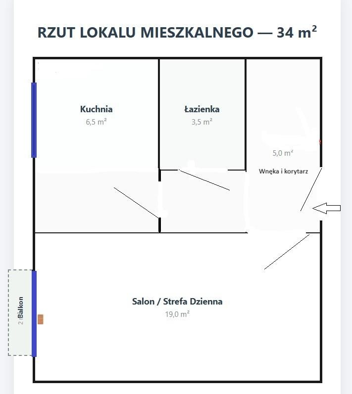 Mieszkanie 1-pokojowe Koszalin Centrum, ul. Zwycięstwa. Zdjęcie 2