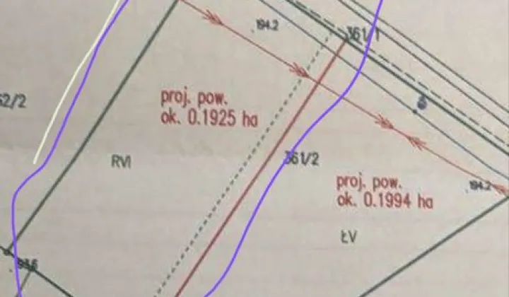 Działka rolno-budowlana Nędza, ul. Leśna