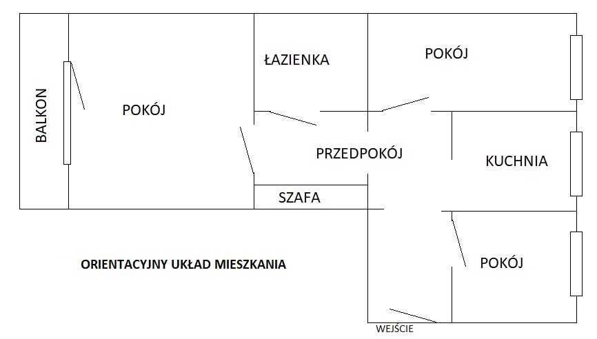 Mieszkanie 3-pokojowe Chorzów Batory. Zdjęcie 5