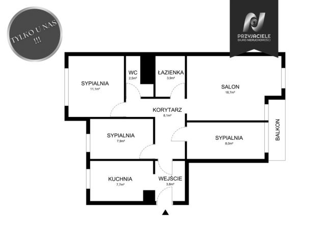 Mieszkanie 4-pokojowe Gdańsk Zaspa, ul. Leszczyńskich. Zdjęcie 12