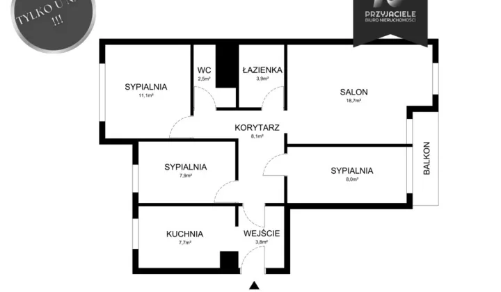 Mieszkanie 4-pokojowe Gdańsk Zaspa, ul. Leszczyńskich