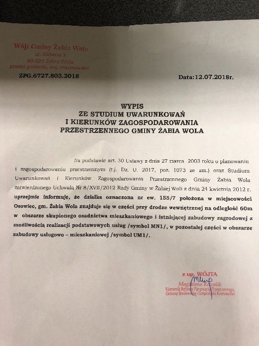 Działka inwestycyjna Osowiec. Zdjęcie 4