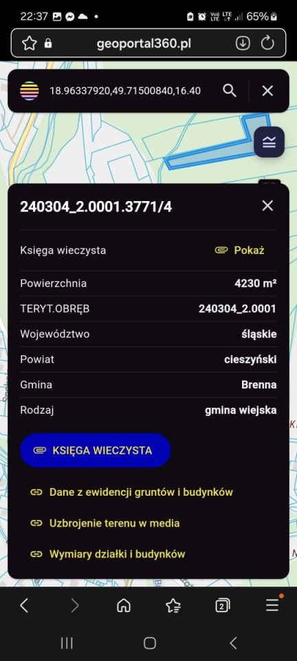 Działka leśna Brenna Bukowa. Zdjęcie 3