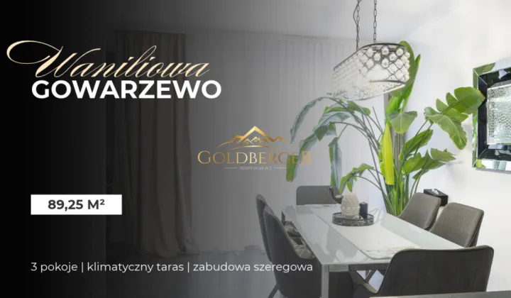 dom szeregowy, 3 pokoje Gowarzewo, ul. Waniliowa