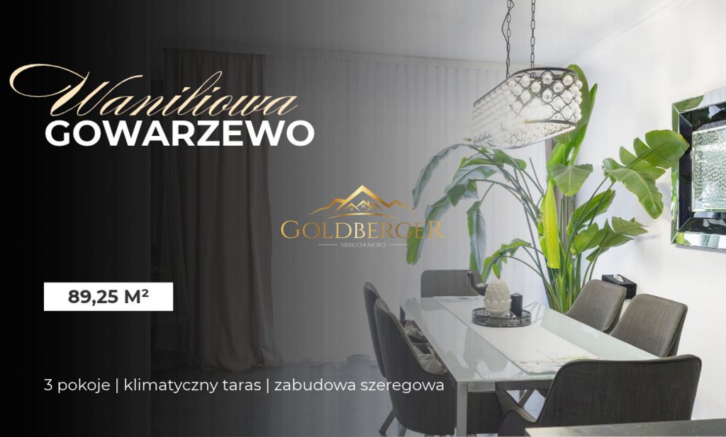 dom szeregowy, 3 pokoje Gowarzewo, ul. Waniliowa. Zdjęcie 1