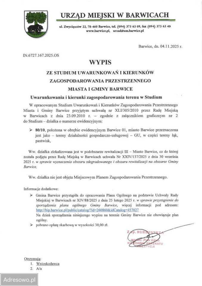 Działka inwestycyjna Barwice, ul. Zwycięzców. Zdjęcie 8