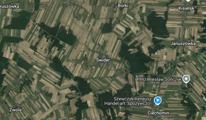 Działka inwestycyjna Świdry