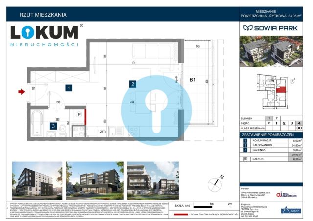 Mieszkanie 1-pokojowe Kielce Herby, pl. Konstytucji 3 Maja. Zdjęcie 15