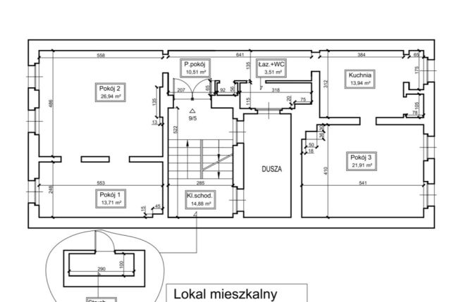 Mieszkanie 3-pokojowe Zabrze, ul. Bytomska. Zdjęcie 1