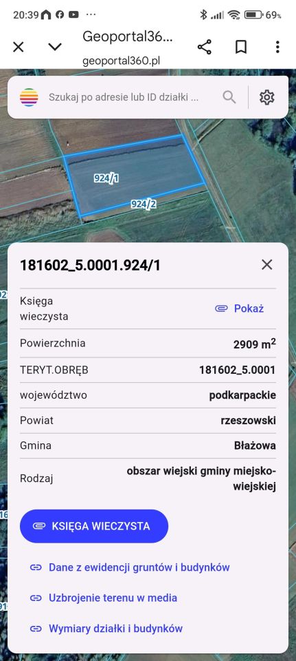 Działka rolno-budowlana Białka. Zdjęcie 3