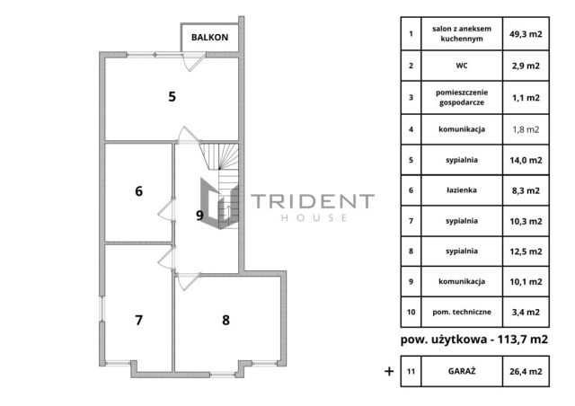 dom szeregowy, 4 pokoje Nowa Wola. Zdjęcie 19