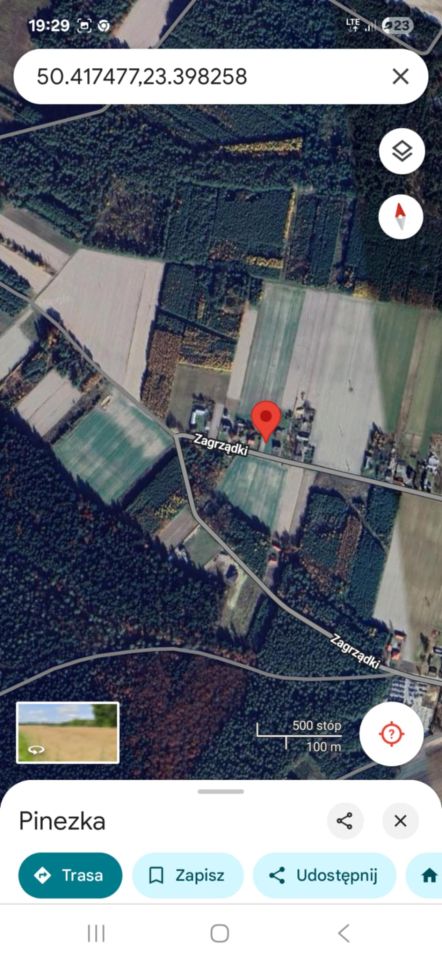 Działka budowlana Jeziernia Zagrządki, ul. Zagrządki. Zdjęcie 1