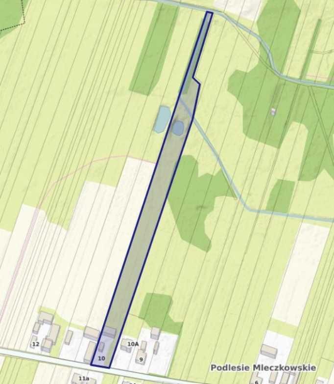 Działka rolno-budowlana Podlesie Mleczkowskie. Zdjęcie 5