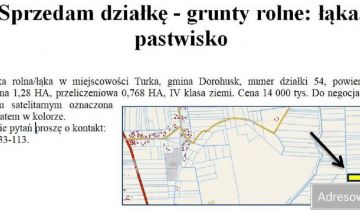 Działka rolna Turka