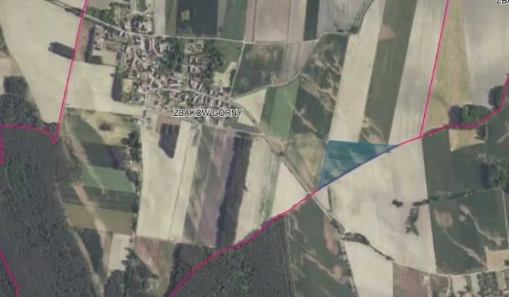 Działka rolna Zbaków Górny
